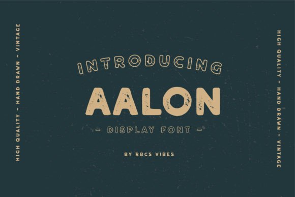 Aalon Display Font: Vintage Texture Meets Modern Branding