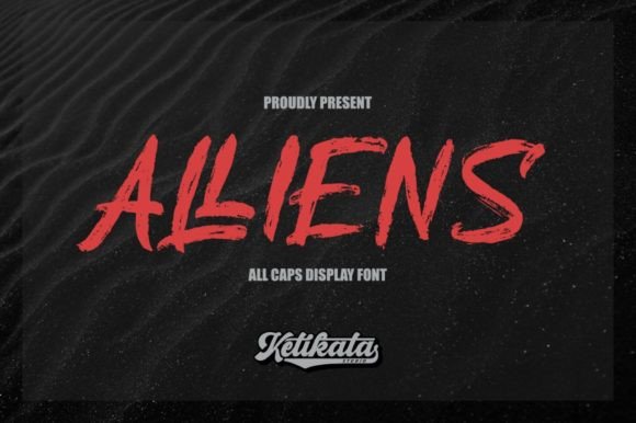 Alliens Display Font for Editorial Design and Branding