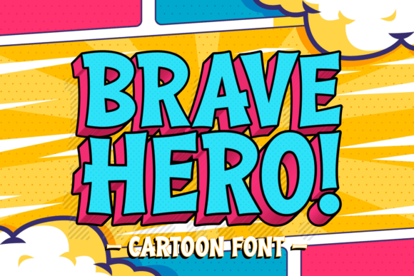 Brave Hero: A Playful Display Font for Web and UI Design