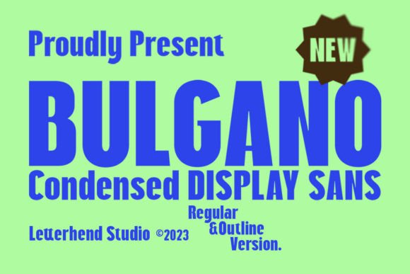 Bulgano Display Font for Handmade Labels, Invitations, and Craft Products