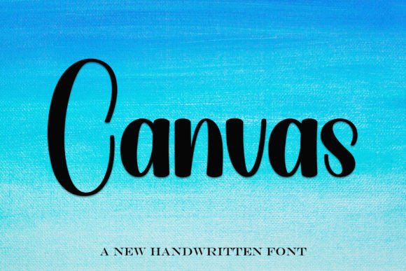 Canvas Handwritten Font for Elegant Web Design