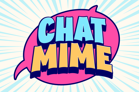 Chat Mime Font: A Chunky Display Typeface for Standout Branding