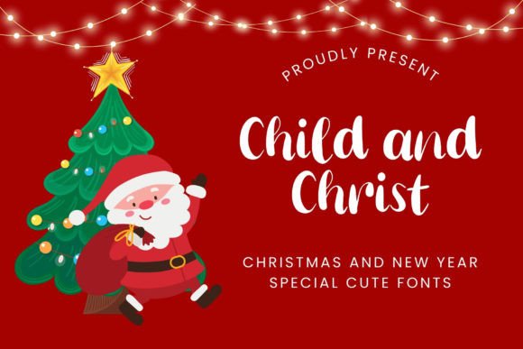 Child and Christ Font Review: Whimsical Display for Holiday Branding