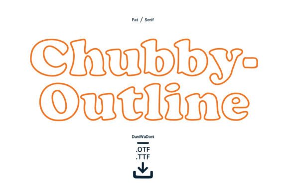 Chubby Outline: A Playful Font for Nostalgic Branding