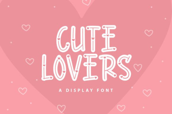 Cute Lovers Display Font for Romantic Web Designs