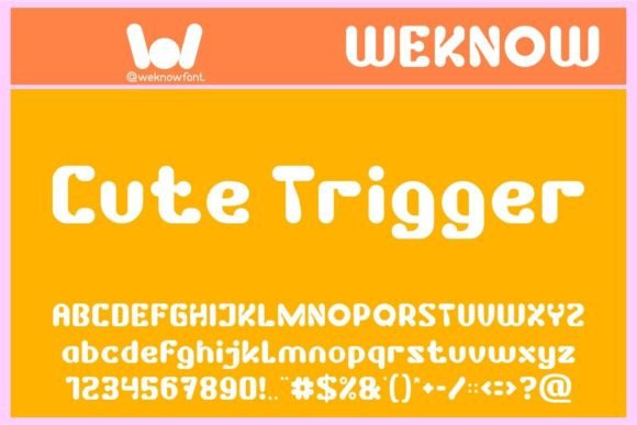 Cute Trigger Font for Playful and Memorable Branding