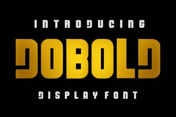 Dobold Display Font for Handmade Product Labels and Craft Designs