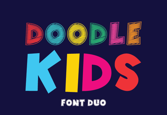 Doodle Kids Font for Playful Brand Designs