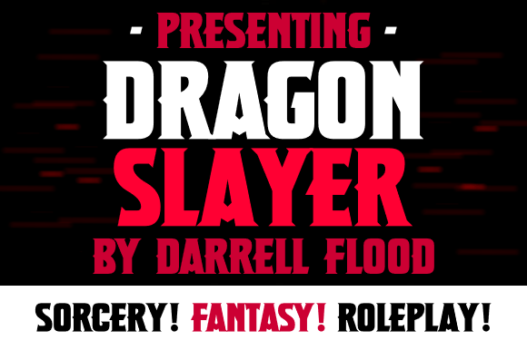 Dragon Slayer: A Bold Display Font for Fantasy Web Design