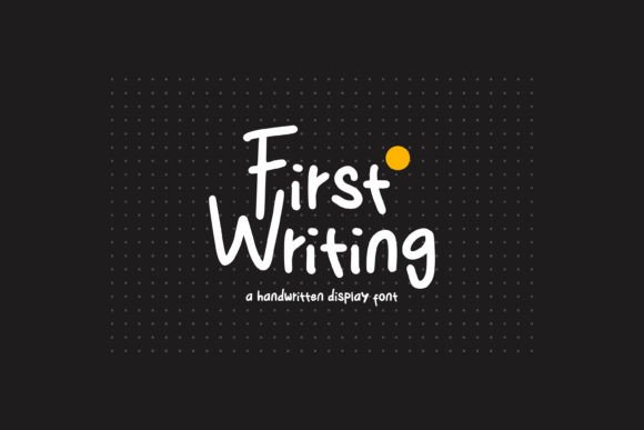 First Writing: A Handwritten Display Font for Polished Web and Brand Design