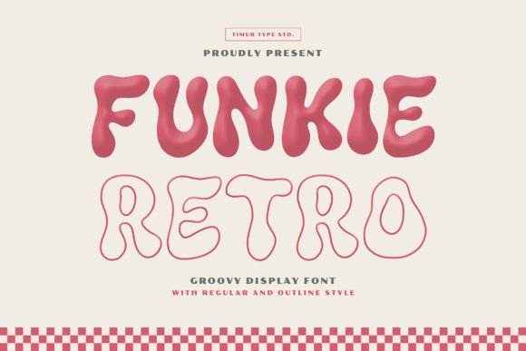 Funkie Retro Display Font for Editorial Design