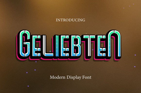 Geliebten: A Modern Display Font for Editorial Storytelling