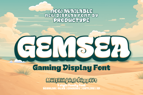 Gemsea Font: A Display Typeface Built for Bold Web Layouts