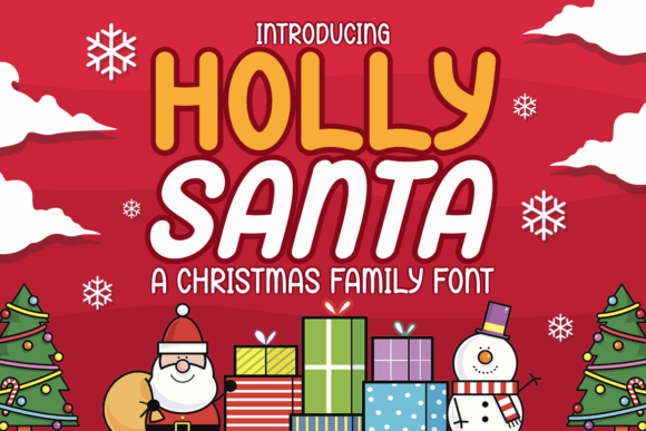 Holly Santa Font for Festive Campaigns and Holiday Branding