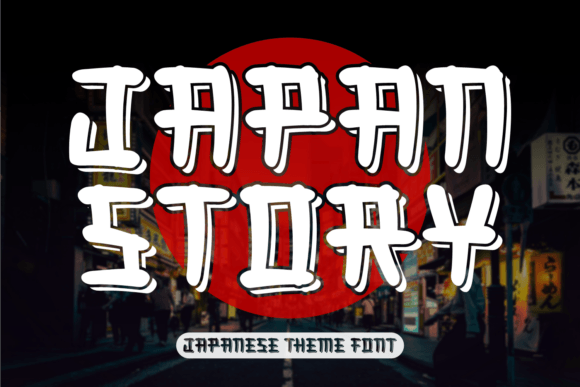 Japan Story Font: A Display Typeface for Modern Web Design