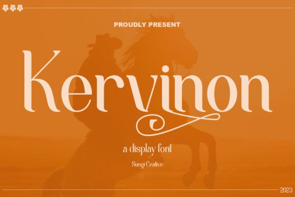 Kervinon Display Font: Elevating Elegant Branding and Design Projects