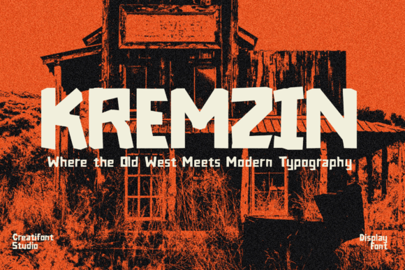 Kremzin: A Quirky Display Font with Old West Charm