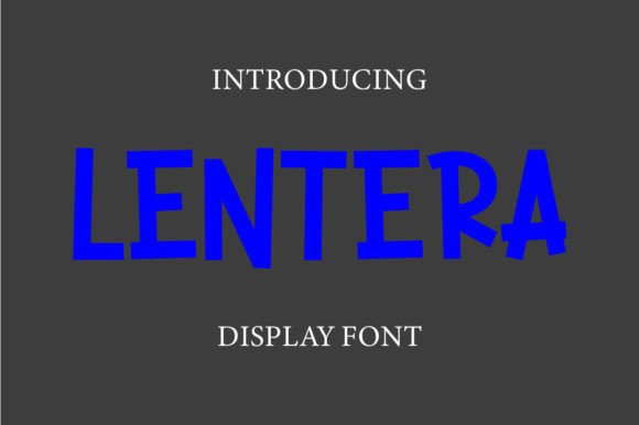 Lentera Display Font for Vintage Brand Graphics