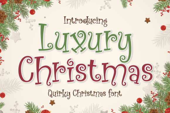 Luxury Christmas: A Whimsical Handwritten Font for Festive Editorial Design