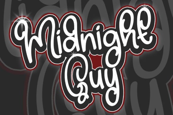 Midnight Guy: A Festive Display Font for Holiday Design Work