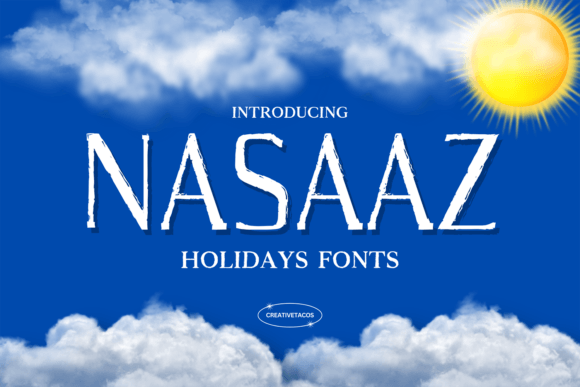 Nasaaz Holidays Font for Bold Festive Branding