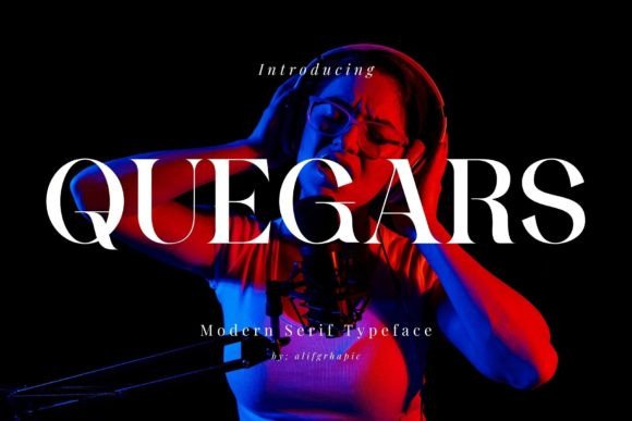 Quegars Font: A Modern Serif for Campaign Designers