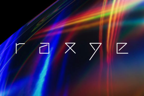 Raxye Display Font for Modern Brand Identity Design