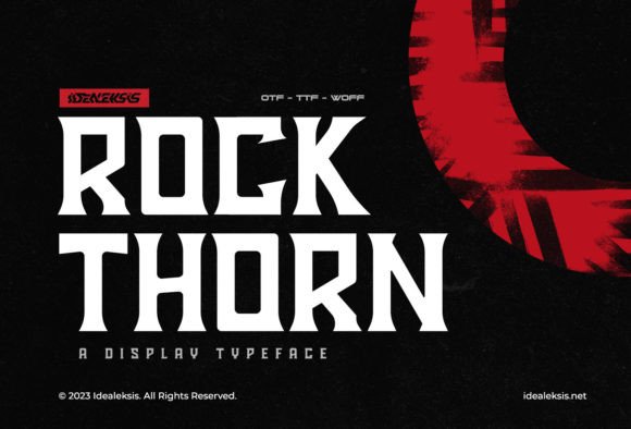 Rockthorn Display Font Review for Handmade Sellers