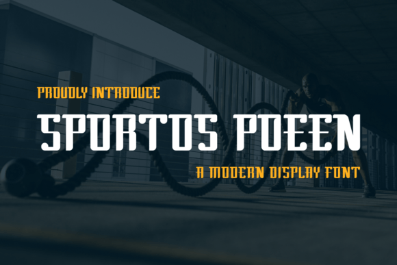 Sportos Poeen Display Font for Web Design and Digital Branding