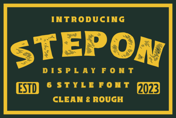 Stepon Display Font: Bold, Modern Typeface for Brand Design