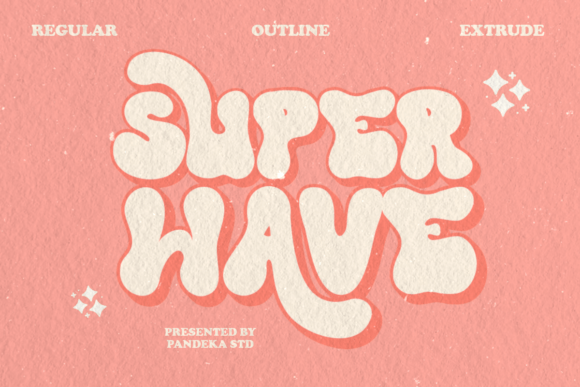 Super Wave Font: A Retro Serif Display Typeface for Bold Branding