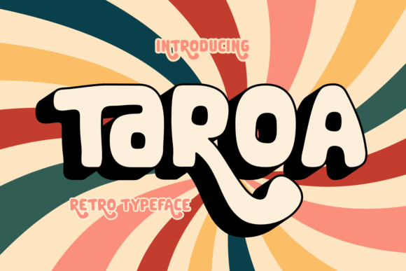 Taroa: A Retro Display Typeface for Editorial Storytelling