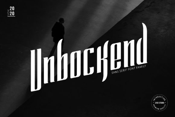 Unbockend Display Font for Handmade Labels and Shop Branding