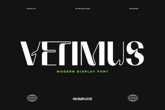Vetimus: Modern Display Font for Web Designers and Makers