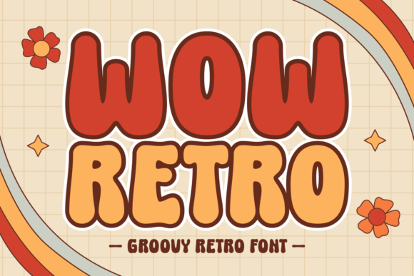 Wow Retro Display Font for Editorial Design and Publishing